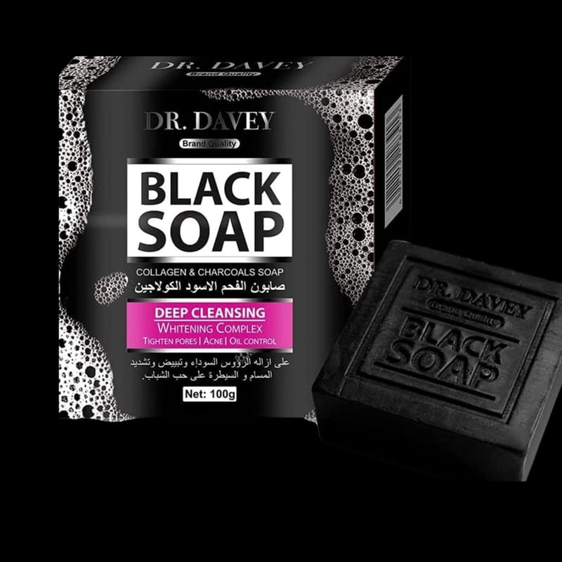 DR.DAVEY Black Charcoal Soap (100g)